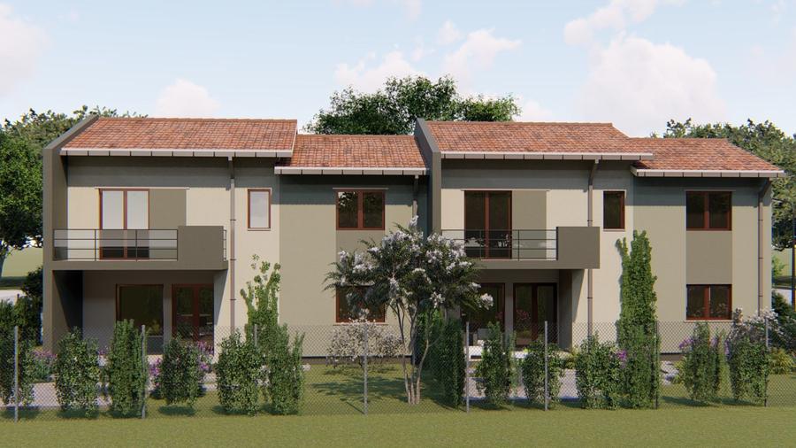 1/2 Duplex P+1, 4 camere, 101mp utili 288mp teren Cartierul Primaverii