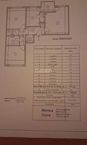 3 CAM DECOMANDAT, 80 MP, 2 BĂI, ETAJ 1/4, VETERANILOR–UVERTURII-LUJERULUI