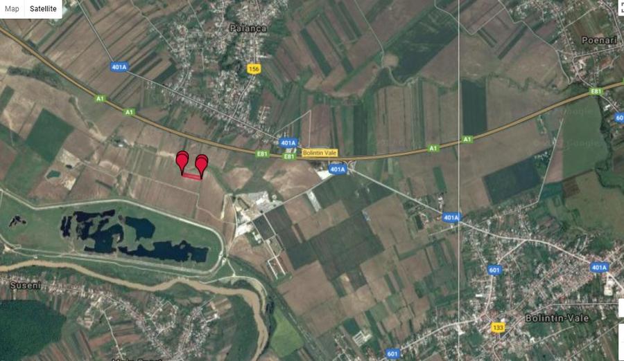 Teren intravilan 6.000 mp Bolintin Vale, Ilfov