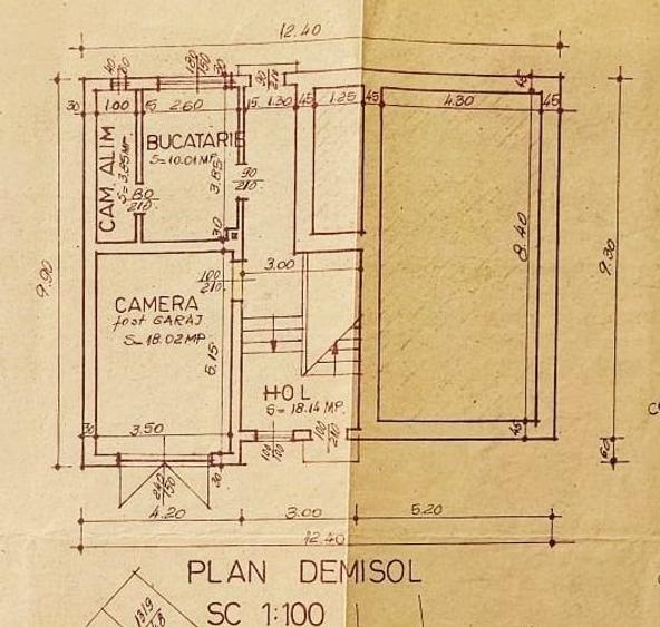 Casa solida D+P, 5 camere, 530 mp teren, cartier Andrei Muresanu