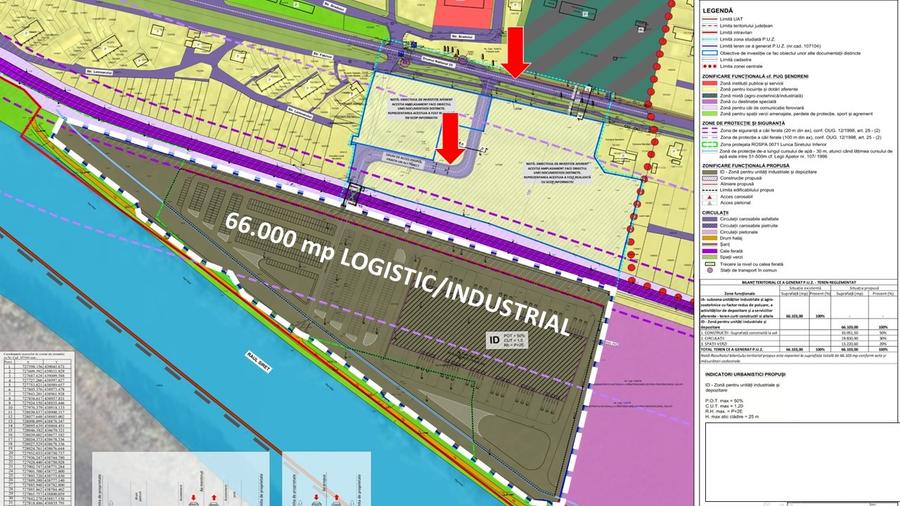 TEREN INDUSTRIAL/LOGISTIC SENDRENI - GALATI 66.000 mp