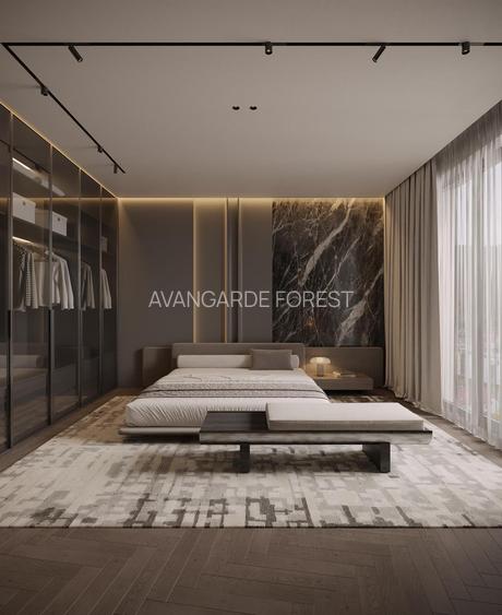 Apartament 3 Camere | 3m Înălțime | Ferestre Floor-to-Ceiling - AVANGARDE FOREST - 17