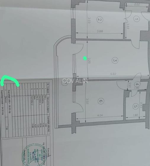 Apartament 2 camere suprafata 64 mp+beci, Radadau intrare, însorita, bloc 1991. - 22