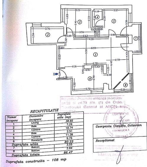 Romana I Vanzare apartament 3 camere