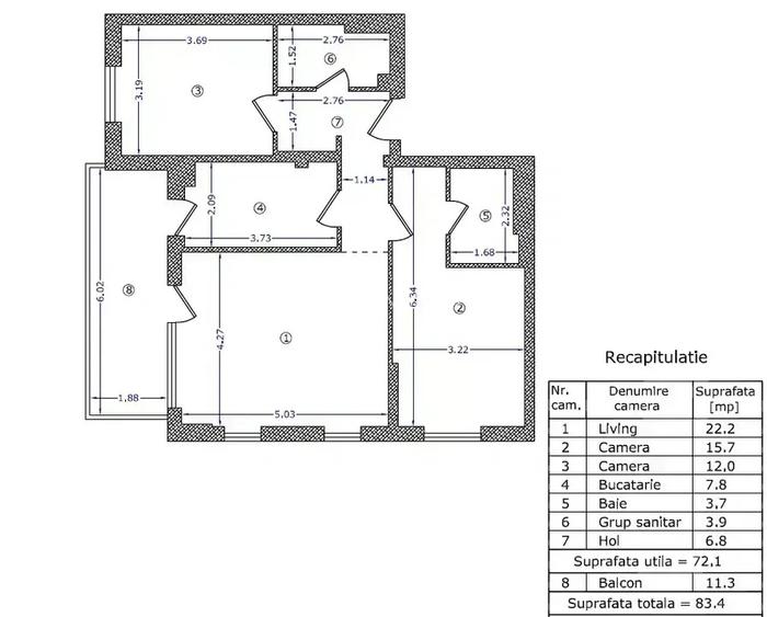 Apartament cu 3 camere The Suburb Buftea - 18