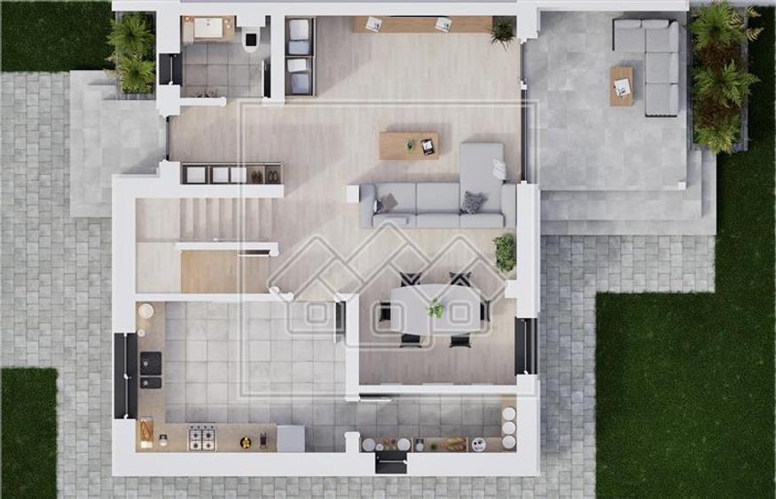 Casa cu 4 camere, 115 mp utili, teren 300 mp - Allegra Residence