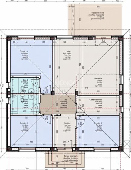 Casa 4 camere parter 100mp | 0 comision | Balotesti - Bavaria | Teren 380mp - 4