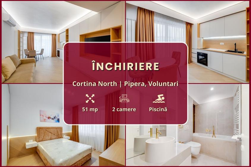 Cortina North || 2 camere || Amenajat cu designer || Comision 0%