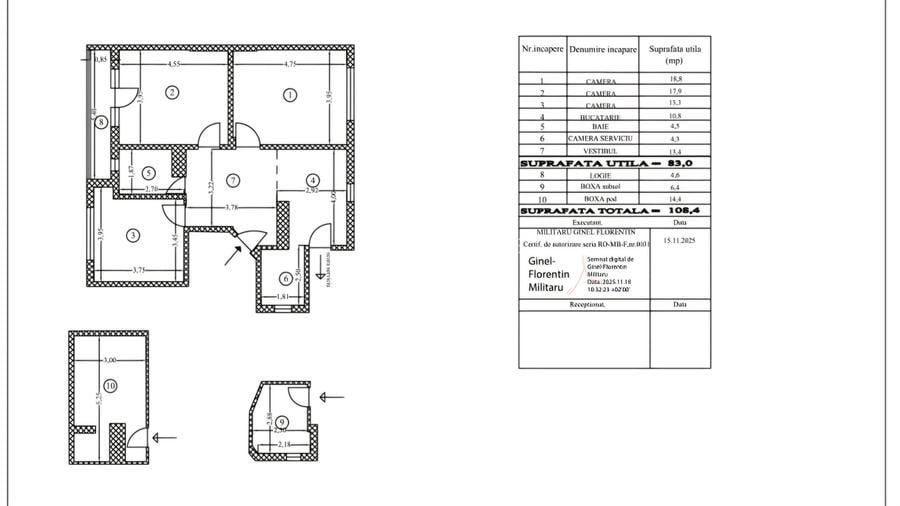 Apartament 3 camere  Aviatorilor-Herastrau - 1