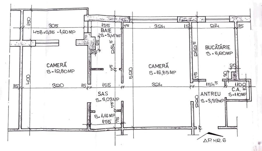 Apartament cu 2 camere, Zona Centrala - 9