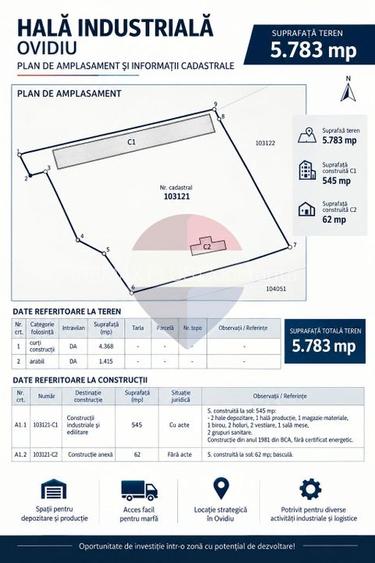 HALĂ DE ÎNCHIRIAT 500mp + teren 6000mp – OVIDIU - 7