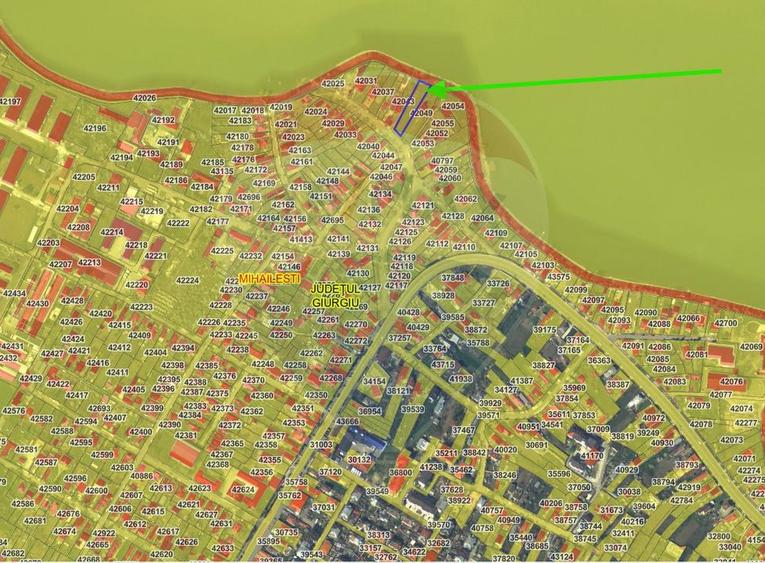 Teren 1427 mp - de vanzare in Mihailesti langa lac Arges