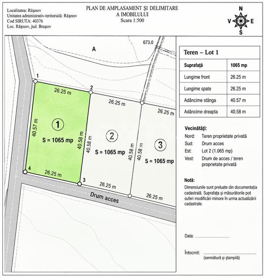 Teren intravilan 1.065 mp | Valea Glăjăriei – Râșnov | 40 €/mp - 11