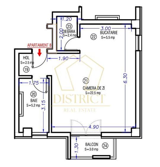 Apartament cu o camera | Aradului - 7