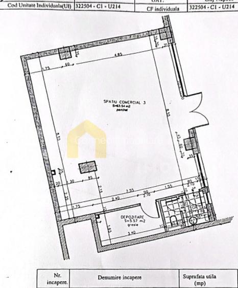 Spații comerciale compuse| Multifuncțional | Vitrină | 73 mp + 57 mp | Bună Ziua - 6