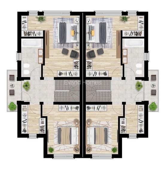 Duplex cu 4 camere | Finisaje premium - Zid dublu | Remetea Mare - 4