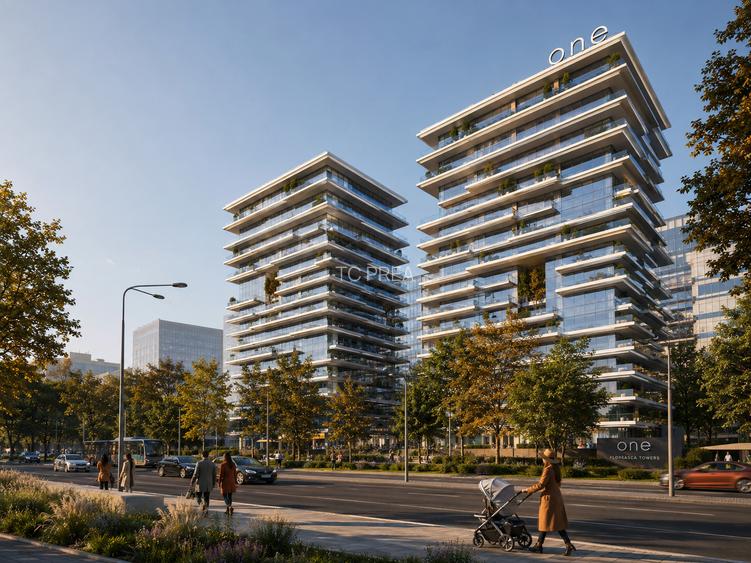 4 camere lux One Floreasca Towers, Sky Tower, Promenada - 7