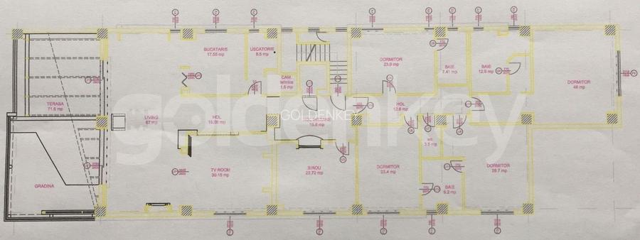 Penthouse unic cu 7 camere,4 bai | vedere panoramica catre parc - 1