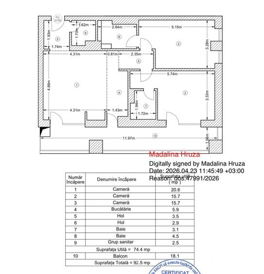 Apartament Premium 3 Camere The Level 3 Parcare Supraterana - 37