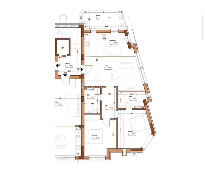 Apartament de vânzare 3 camere | Parc Tineretului | bloc nou | metrou - 25