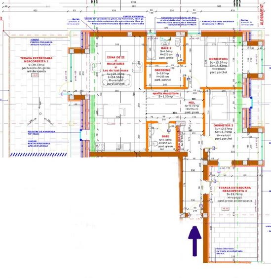 Penthouse premium 82 mp util + terasa 1 (30 mp) + terasa 2 (20 mp)