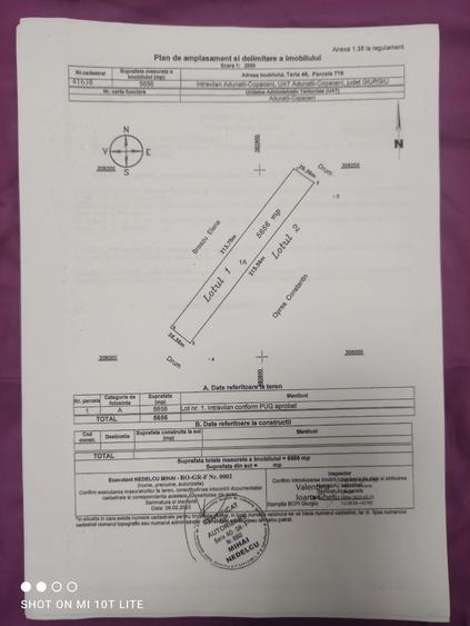 TEREN INTRAVILAN | 5656MP | ADUNATII COPACENI | ACTE GATA |COMISION 0%
