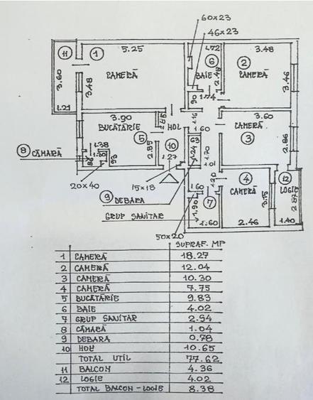 Apartament 4 camere etaj1, Carpaților, intrare Răcădău