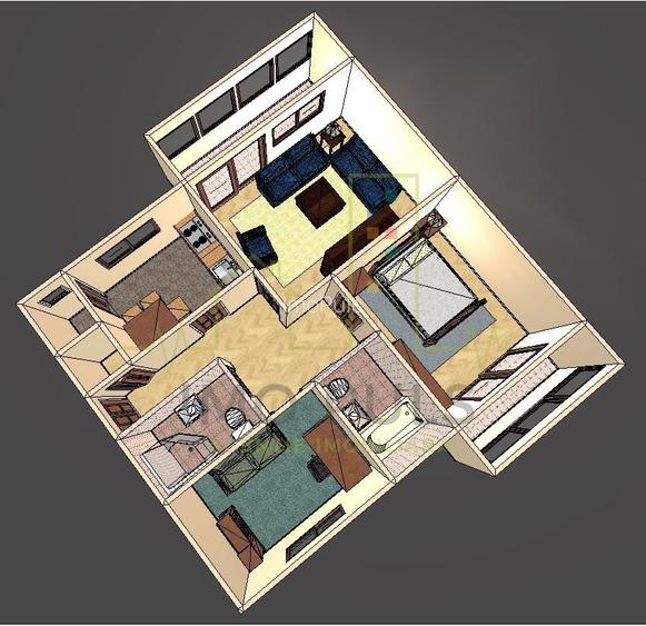 Aradului. 3 Camere. 2 Bai. 2 Balcoane. Decomandat. - 2