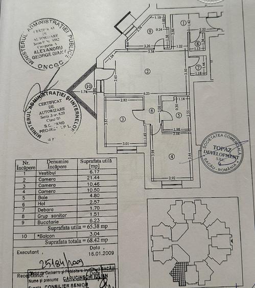 Apartament Adama( pretabil cabinet medical)