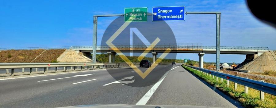 Teren 9Ha -> 16Ha Ha Intravilan , Exit A3 Snagov Ghermanesti Bucuresti-Ploiesti