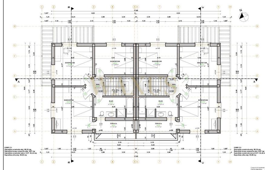 Duplex de vânzare în Dezmir - SU 120MP I ST 350/550MP I 4 Camere