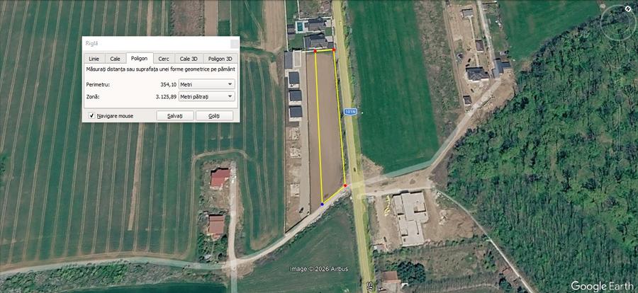 Teren intravilan 3.106 mp, Izvorani, deschidere 148 ml la str. Complex Olimpic