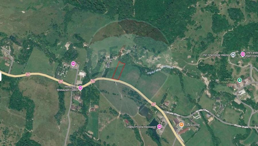 Teren de 4.000 mp cu deschidere la DN73A – Cheile Rasnoavei
