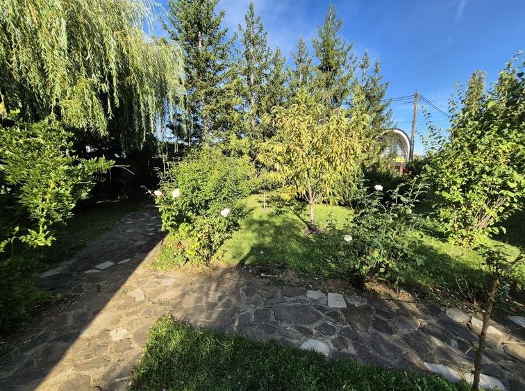 Cabana de lemn cu fundatie 86 mp+ livada pomi fructiferi+teren 847 mp