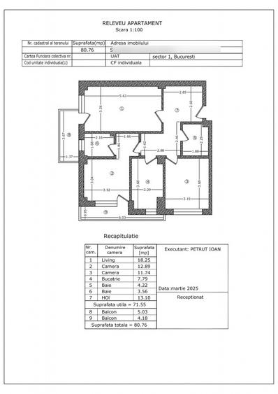Apartament 3 camere | 1 Mai | Semifinisat | Parcare inclusa | etj 2