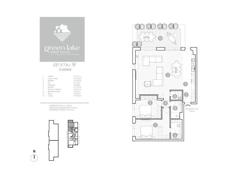 Apartament spectaculos de 3 camere | Sector 1 | 140 mpc | Gata de mutare