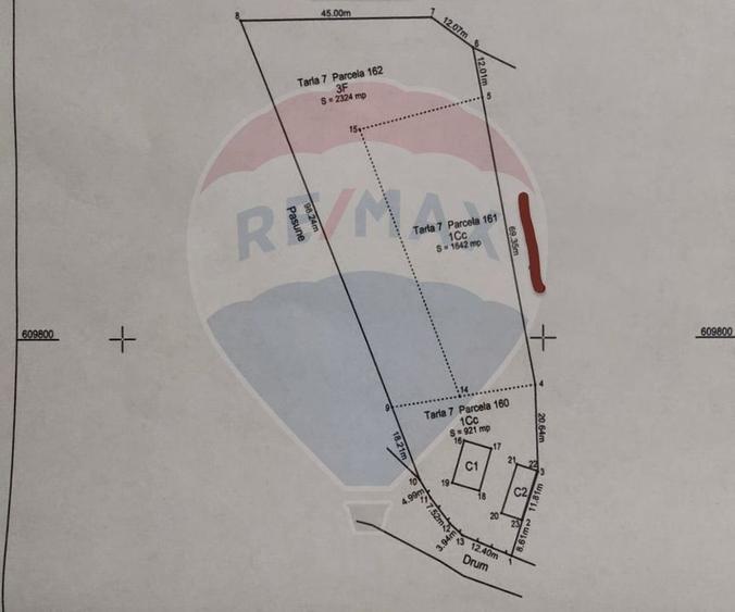 Casa cu 2 camere si teren 4887mp de vanzare in Dabaca