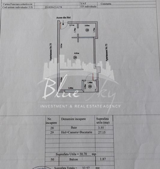 Studio modern în Tomis Nord – Campus Universitar-bloc 2020