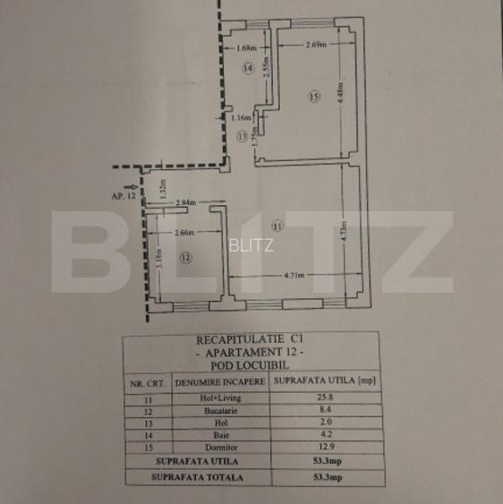 Apartament 3 camere, incalzire in pardoseala, zona Tomești - 7