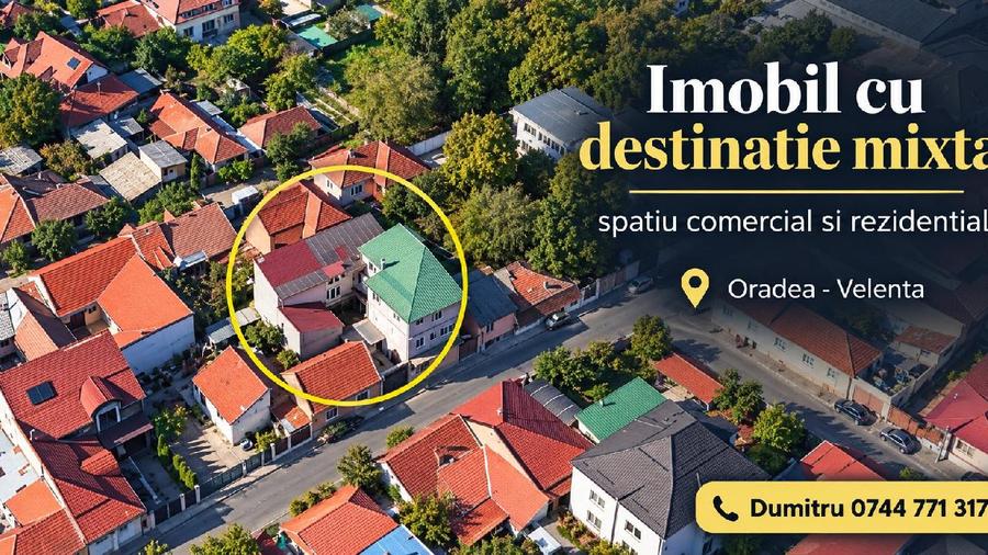 Oradea - Velenta, Imobil cu destinatie mixta - spatiu comercial si rezident