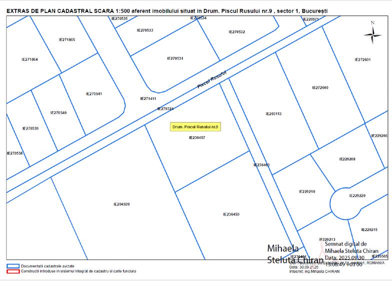 Teren 890mp str. Piscul Rusului