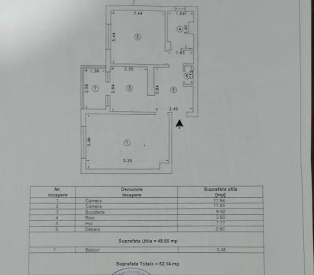APARTAMENT 2 Camere etaj 2 - BRATIANU