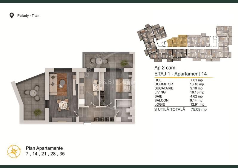 Th. Pallady-Apartament 2 camere cu Loc de parcare Gratuit - 1