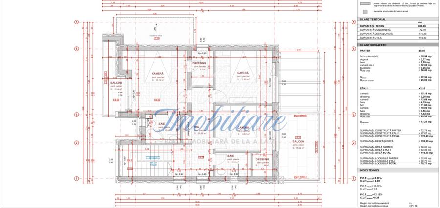 Casă Individuală 4 Camere + Garaj | Teren600 mp & Terase | Popești