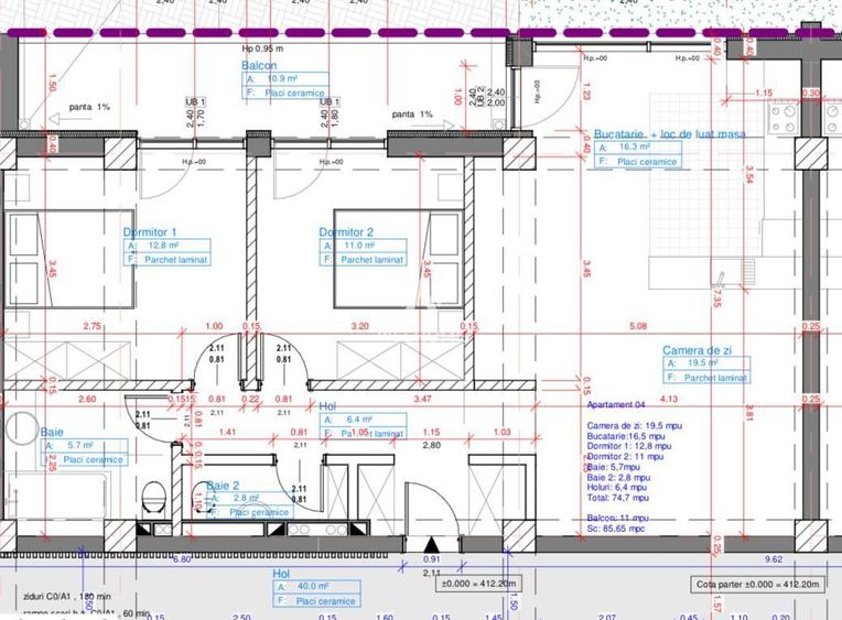 Apartament PREMIUM 3 camere cu GARAJ si boxa - zona Centrala