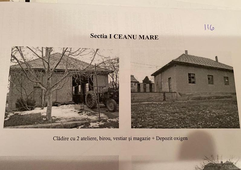 De vânzare teren și construcții în Ceanu Mare - 8.090 mp - 60.000 EUR