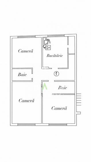 3 camere decomandat | 2 bai | 70 mp | Mărăști/BRD/The Office/Lidl