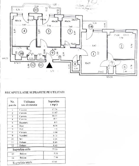 Apartament 4 camere  semidecomandat – Rahova - Margeanului