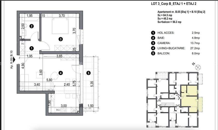 Apartment bloc nou cu lift si loc de parcare inclus - 2