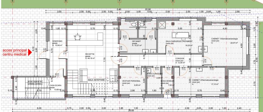 Teren 1166mp, proiect Clinica si Birouri, Gruia